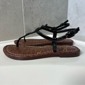 Sam Edelman Black Patent Gigi Kids Sandals Size 1